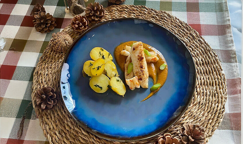 Rap amb salsa americana amb llagostins  "creada per @elhornodetere"