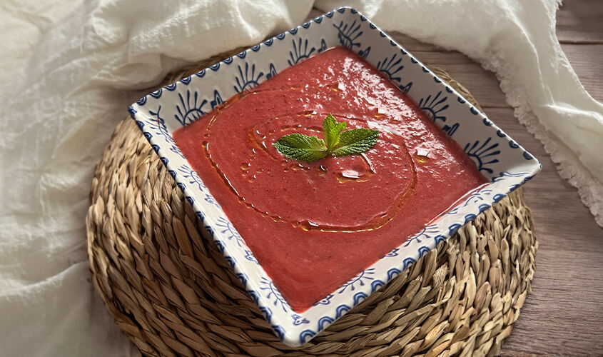 Gaspatxo de fruits vermells