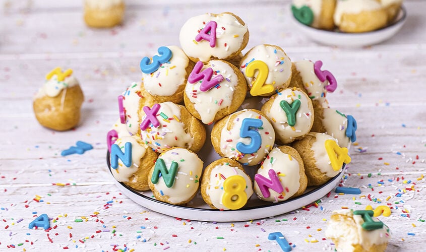 Buñuelos de colores
