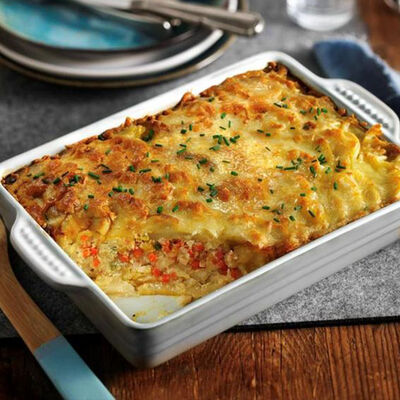 Gratinat de patates fregides