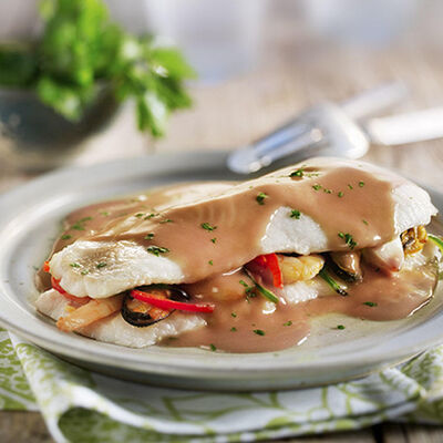 Merluza rellena de marisco