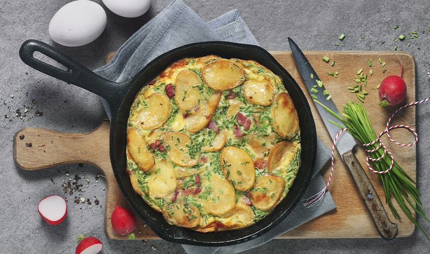 Paella de patates mediterr&agrave;nies