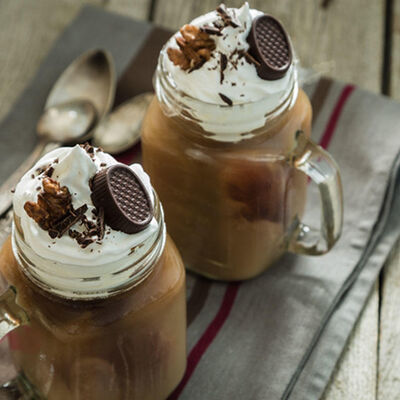 Milkshake de vainilla y chocolate