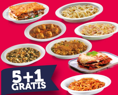 Promoci&oacute;n 5+1 Platos preparados