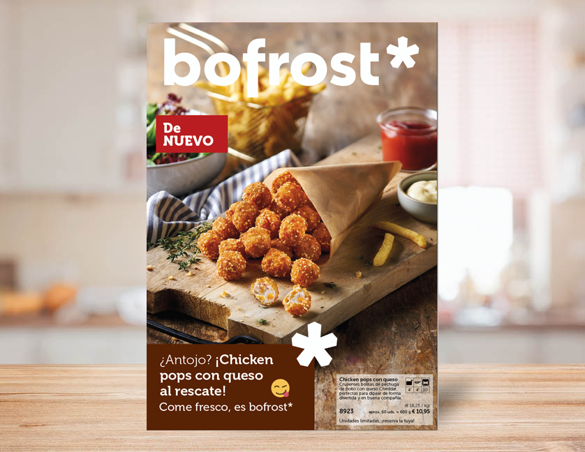 ¿Antojo? ¡Chicken pops con queso al rescate! Come fresco, es bofrost*